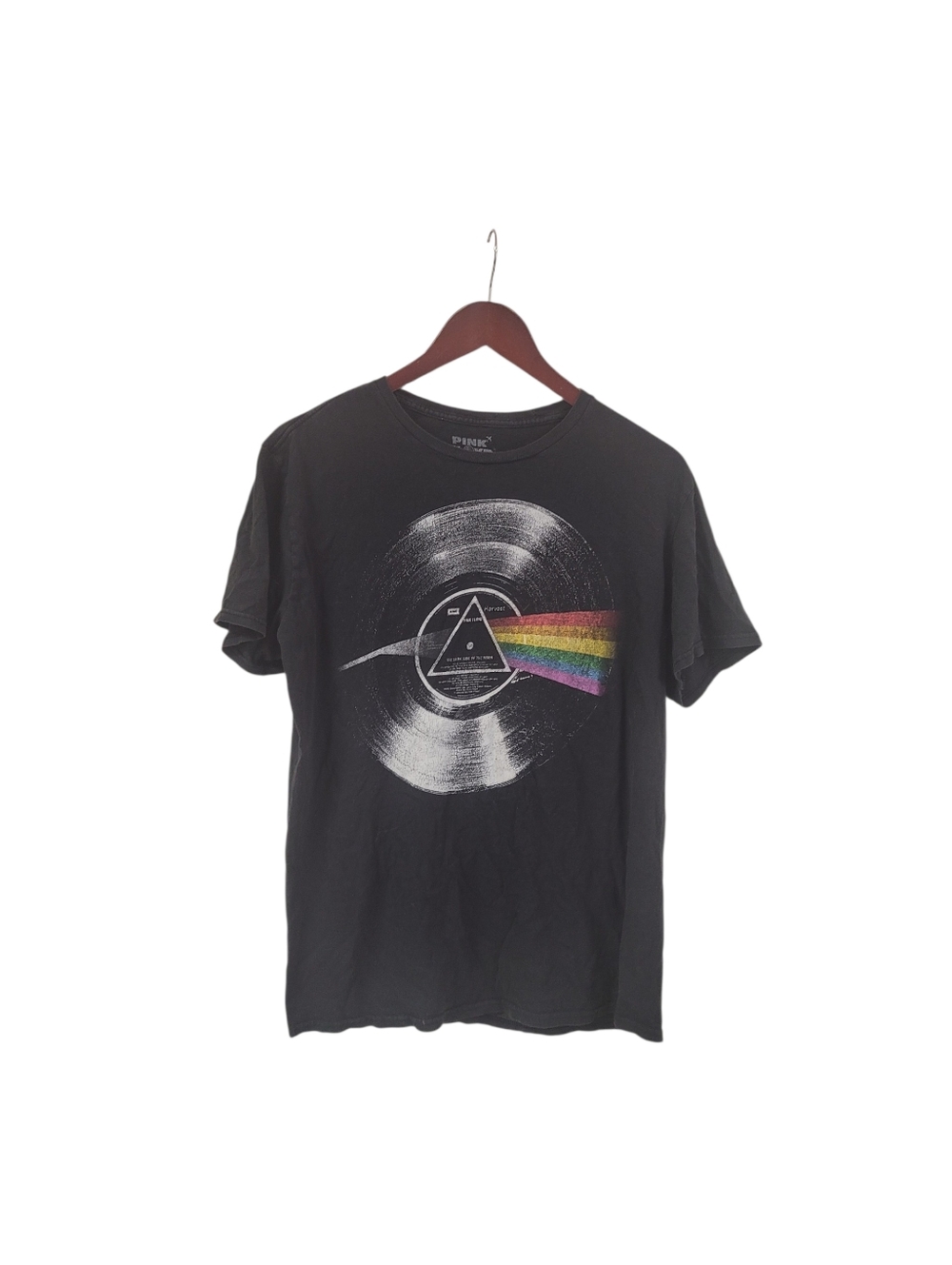 Pink Floyd Dark Side Of The Moon with Rainbow Prism Design Large